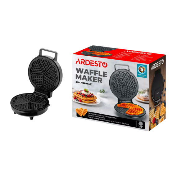 WAFFLE MAKER ARDESTO SM-L100RHEART