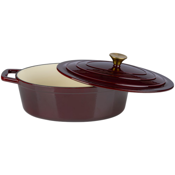 POT ALPINA, CAST IRON BURGUNDY