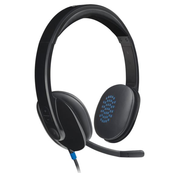 HEADSET LOGITECH H540, MIC, BLACK, USB