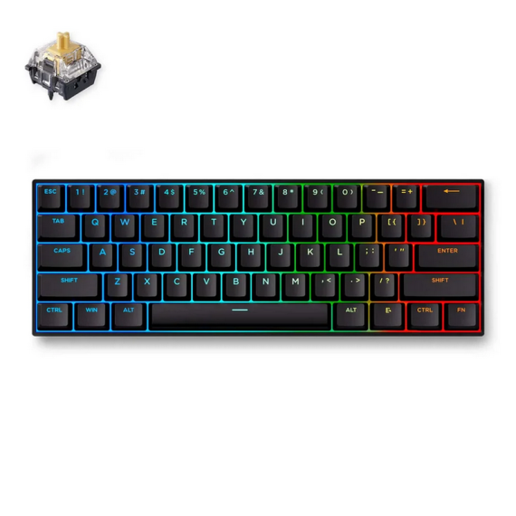 GAMING KEYBOARD MCHOSE ACE 60 PRO, MECHANICAL, KTEK MAGNETIC SW, 60% LAYOUT,...