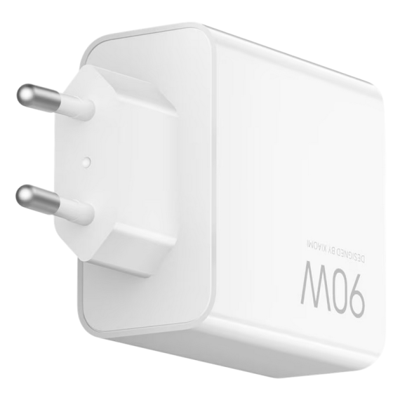 XIAOMI CHARGER 90W HYPERCHARGE POWER ADAPTER, (3- PORT) EU, WHITE
