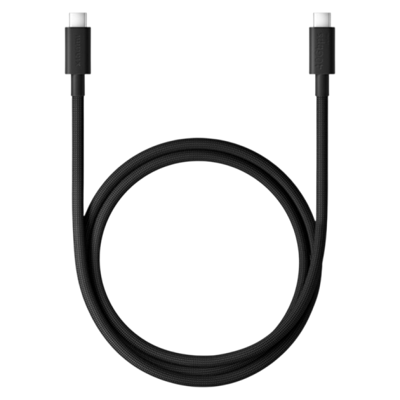 TYPE-C TO TYPE-C CABLE XIAOMI, BRAIDED, 6A, 1M, WHITE