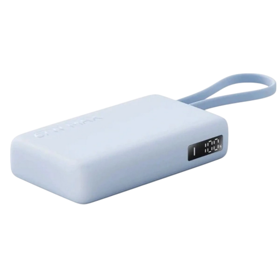 POWER BANK, XIAOMI 10000 MAH, 67W  (INTEGRATED CABLE), ICE BLUE