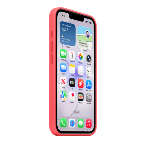 IPHONE 17E SILICONE CASE WITH MAGSAFE- BRIGHT GUAVA, MODELA3646