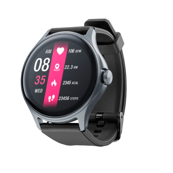 CELLULARLINE SMART WATCH ION PRO ROUND, BLACK