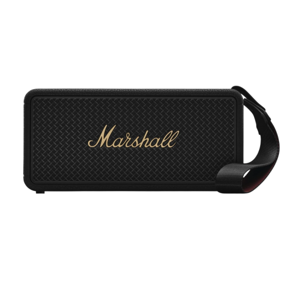 MARSHALL MIDDLETON II PORTABLE BLUETOOTH SPEAKER - BLACK AND BRASS