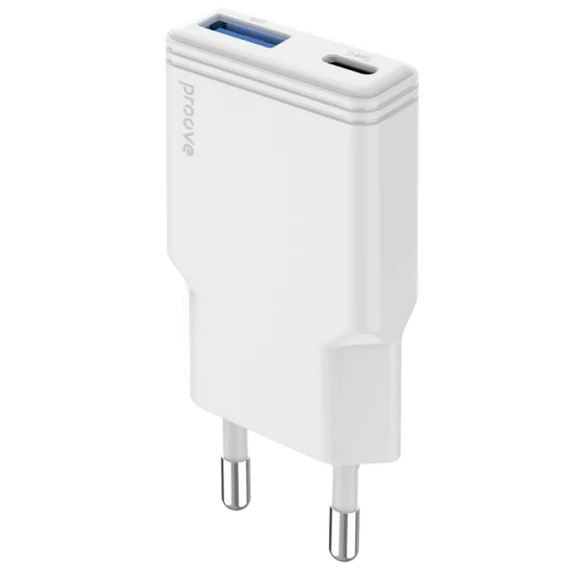 INCARCATOR PROOVE SLENDER 30W (TYPE-C + USB), WHITE
