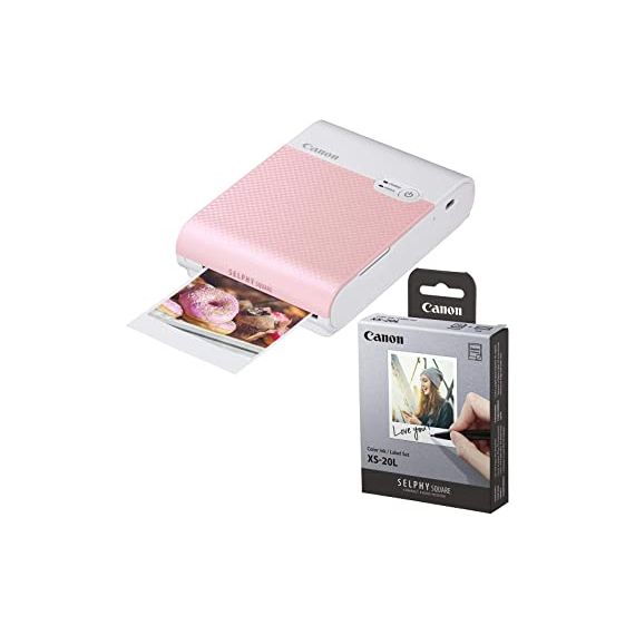 SUBLIMATION PRINTER CANON SELPHY SQUARE QX10 PINK / WI-FI / USB