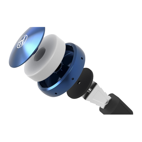 AIR VENT CAR PERFUME FRESHENER TELLUR CF1, ALUMINIUM BLUE, 3XCAR FRAGRANCES, UP TO 12 MONTHS,  TLL441021