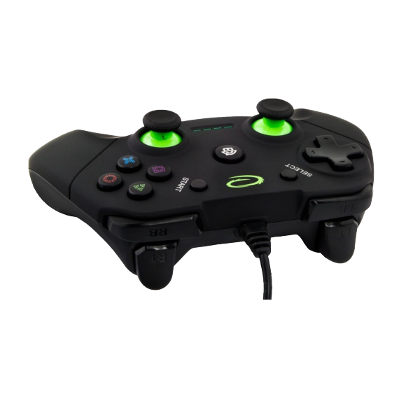 GAMEPAD ESPERANZA WARRIOR EG102  BLACK, VIBRATION GAME PAD, 15 BUTTONS, 2 STICKS, ERGONOMIC DESIGN, 2 MODES (ANALOG AND DIGITAL), SOFT SWEAT-RESISTANT