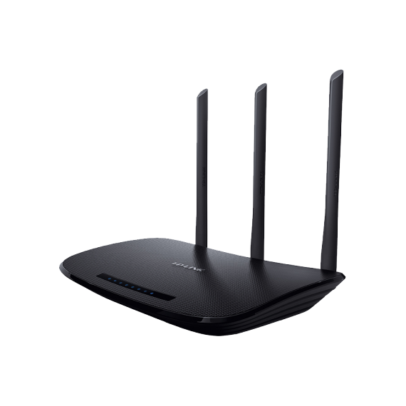 TP-LINK TL-WR940N 450MBPS  WIRELESS N ROUTER, QUALCOMM, 2.4GHZ, 802.11B/G/N, 1 10/100M WAN + 4 10/100M LAN, 3 FIXED ANTENNAS