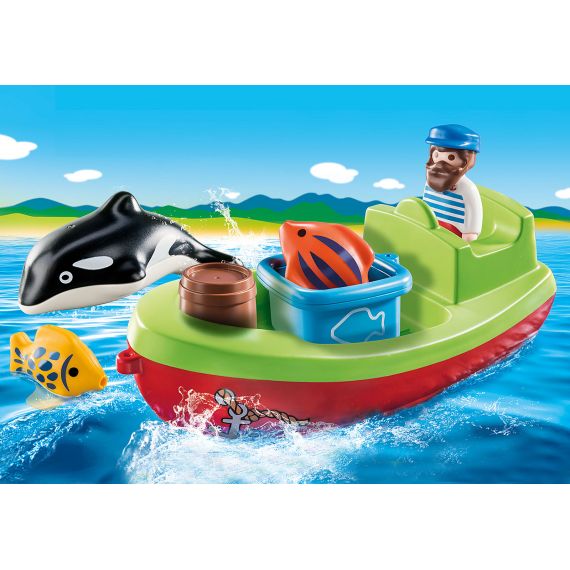 PM70183 FISHERMAN WITH BOAT