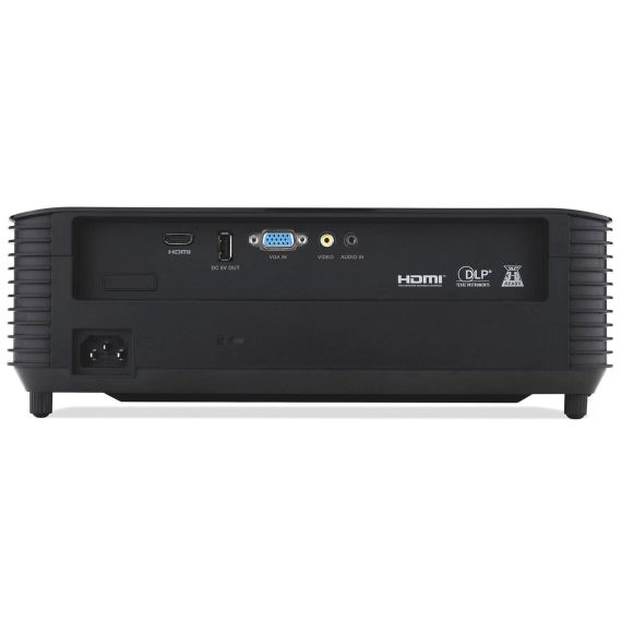 ACER X138WHP (MR.JR911.00Y) DLP 3D, WXGA, 1280X800, 20000:1, 4000LM, 6000HRS (ECO), HDMI, VGA, USB, 3W MONO SPEAKER, AUDIO LINE-OUT