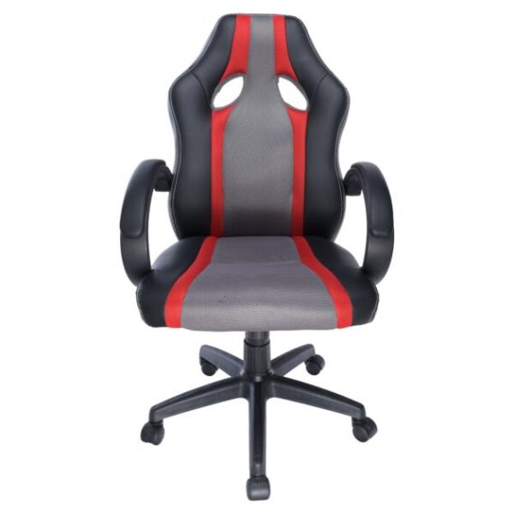 GAMING CHAIR SPACER  SPCH-ELITE-RED  BLACK-GRAY-RED, SYNTHETIC PU + TEXTIL, 120 KG MAX