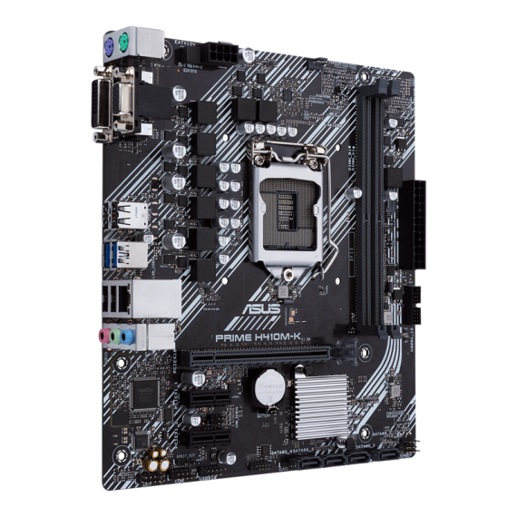 MB ASUS PRIME H410M-K R 2.0 INTEL H410 (LGA 1200) MICRO ATX , M.2 SUPPORT, 8 POWER STAGES, HDMI, DVI, SATA 6 GB/S, FRONT USB 3.2 GEN 1, INTE