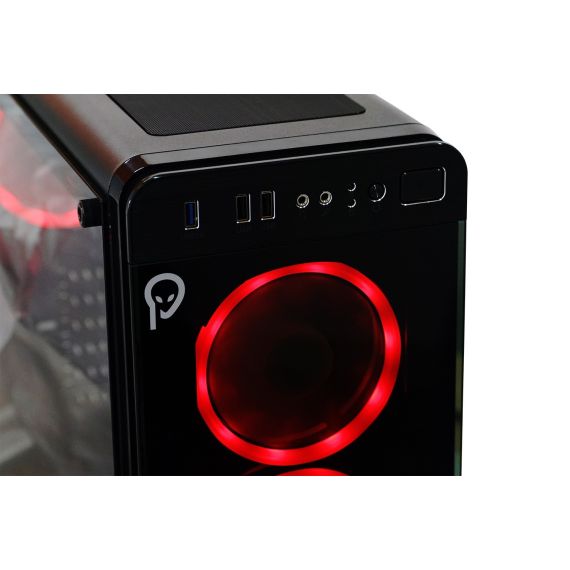 CASE SPACER - GAMING, MIDDLE TOWER, ATX, "TITAN", FARA SURSA, STICLA SECURIZATA, 4 X FAN, HUB SI TELECOMANDA, USB 2.0 X 2, USB 3.0 X 1, SP-GC-TIT