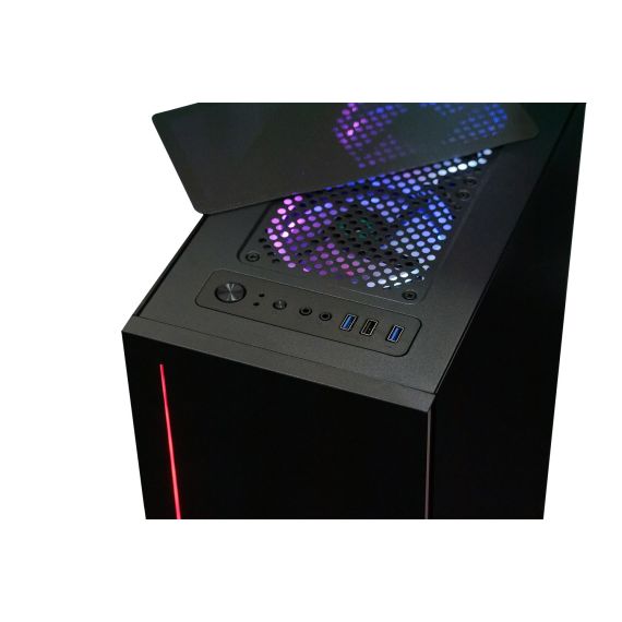 CASE SPACER - GAMING, MIDDLE TOWER, ATX, "BRIGHT", FARA SURSA, STICLA SECURIZATA, 4 X FAN,HUB SI TELECOMANDA, USB 2.0 X 1, USB 3.0 X 2,SP-GC-BRIGHT