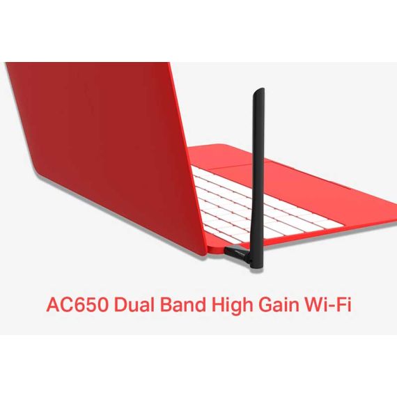 MERCUSYS MU6H AC650 HIGH GAIN WIRELESS DUAL BAND USB ADAPTER,SPEED: 200 MBPS AT 2.4 GHZ + 433 MBPS AT 5 GHZ,SPEC: 1? HIGH GAIN EXTERNAL ANTENNA, USB 2