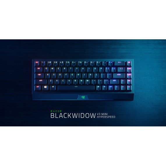 KEYBOARD RAZER BLACKWIDOW V3 MINI HYPERSPEED (YELLOW SWITCH) - RUSSIAN LAYOUT
