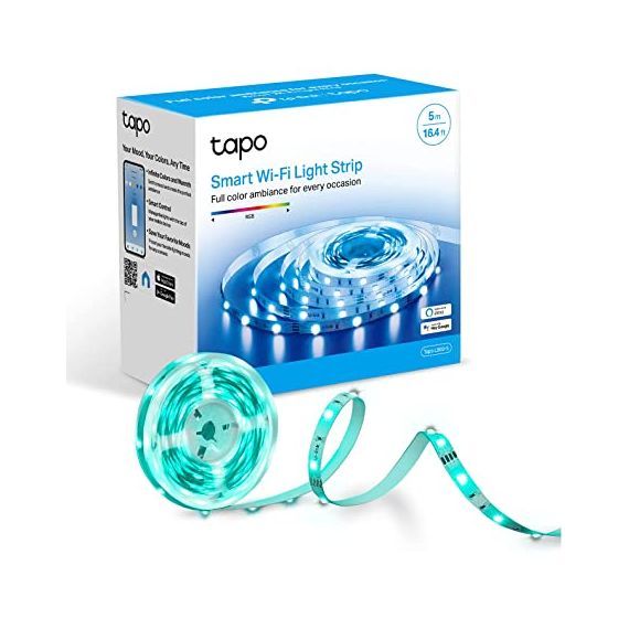 TAPO L900-5 SMART LIGHT STRIP, MULTICOLOR,SPEC: 2.4 GHZ WI-FI, 802.11B/G/N, ONE 16.4 FT/5M LED LIGHT STRIP(CUT TO SIZE EVERY 10CM), ONE ADAPTER, ONE C