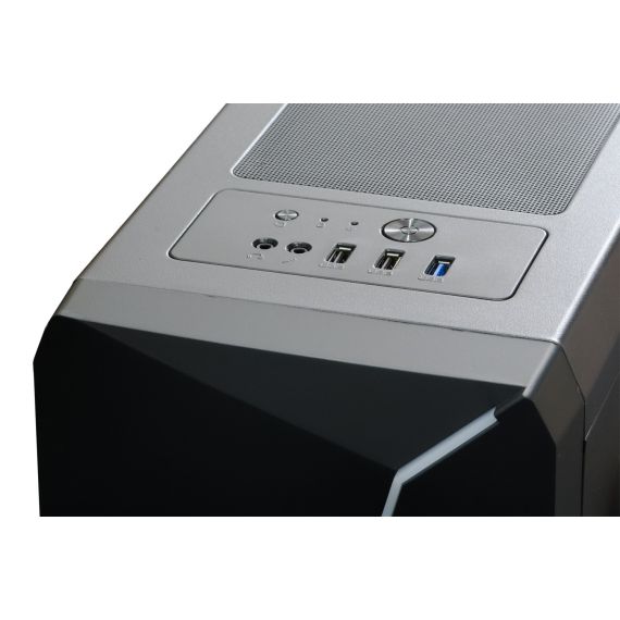 CASE SPACER - GAMING, MIDDLE TOWER, ATX, "FLASH", FARA SURSA, STICLASECURIZATA, USB 2.0 X 2, USB 3.0 X 1, PSU SHROUD, BLACK "SPCS-GC-FLASH"