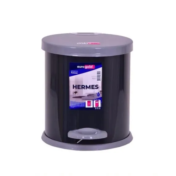 COS GUNOI INOX HERMES 12.0 L, CU PEDALA, BLACK