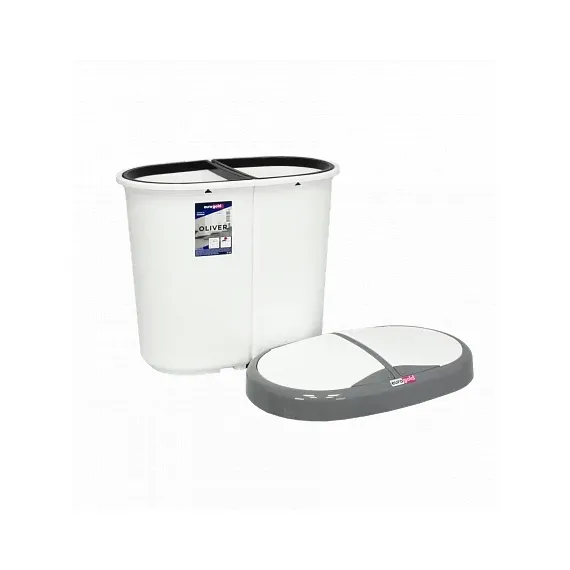 COS GUNOI PLASTIC OLIVER 25.0 L, PENTRU COLECTARE SEPARATA, ALB