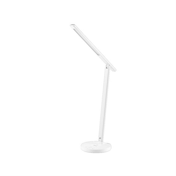 LAMPA DE BIROU WIFI TELLUR SMART, 12W LUMINA ALBA,CALDA QI 10W USB 10W REGLABILA ALB