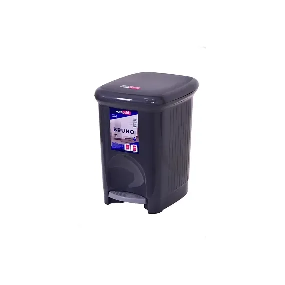 COS GUNOI PLASTIC BRUNO 5.0 L, CU PEDALA, BLACK