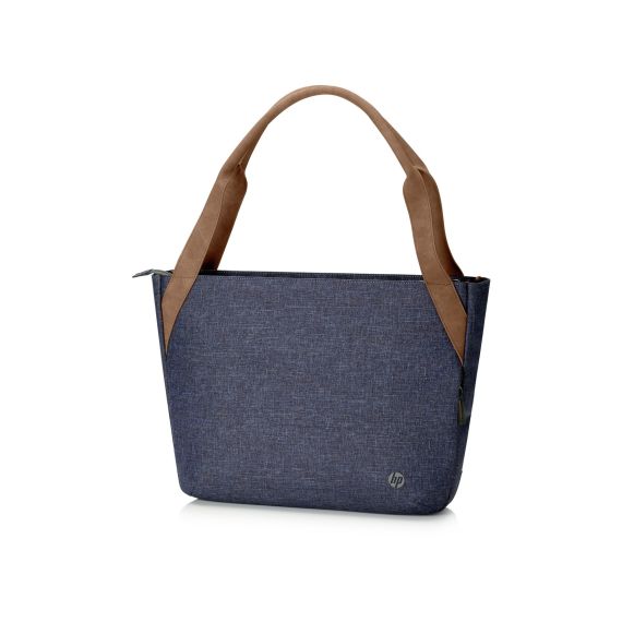 14.0" NB BAG - HP RENEW 14 NAVY TOTE, WATER-RESISTANT MATERIAL, 3 INTERIOR POCKETS.