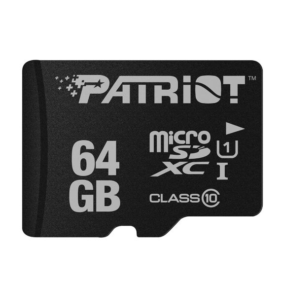 CARD DE MEMORIE PATRIOT LX SERIES MICROSD + SD ADAPTER / 64GB