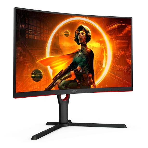 27.0" GAMING MONITOR AOC Q27G2S/EU / QHD / CURVED / 1MS / 165MHZ / BLACK