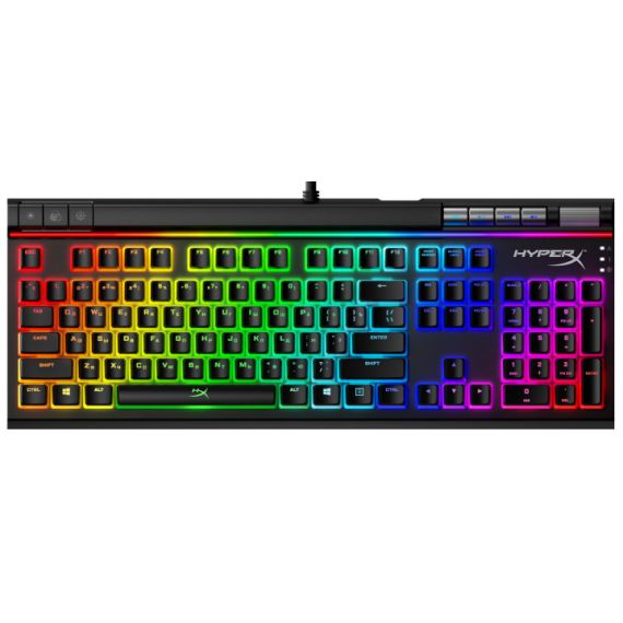 КЛАВИАТУРА HYPERX ALLOY ELITE II RGB, HYPERX RED SWITCH, [4P5N3AX#ACB]