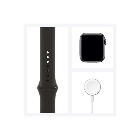 APPLE WATCH SERIES 6 40MM M06P3 GPS + LTE SPACE GRAY ALUMINUM CASE WITH BLACK SPORT BAND
