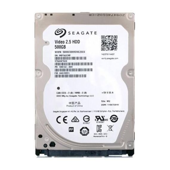 2.5" HDD SEAGATE ST500VT000 / 500GB / 5400RPM / 256MB