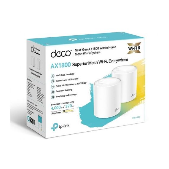 TP-LINK DECO X20(3-PACK) AX1800 WHOLE-HOME MESH WI-FI SYSTEM