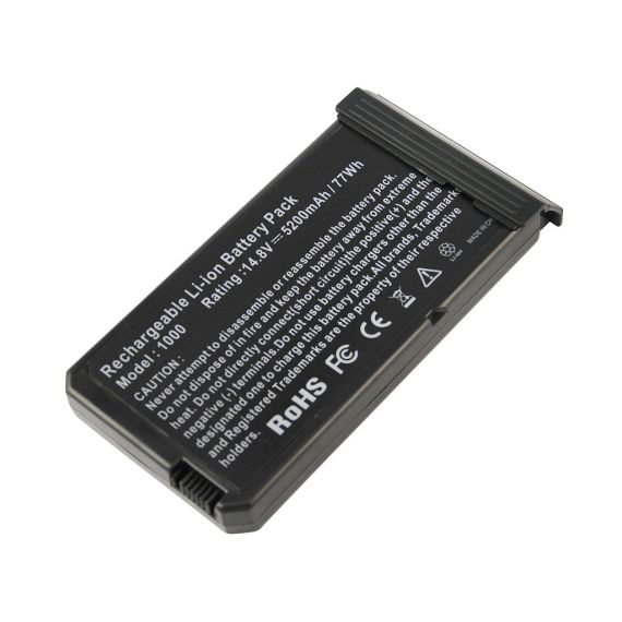 BATTERY DELL INSPIRON 1000 1200 2200 LATITUDE 110L M5701 T5443 W5543 P5413 G9817 K9343 14.8V 5200MAH BLACK OEM