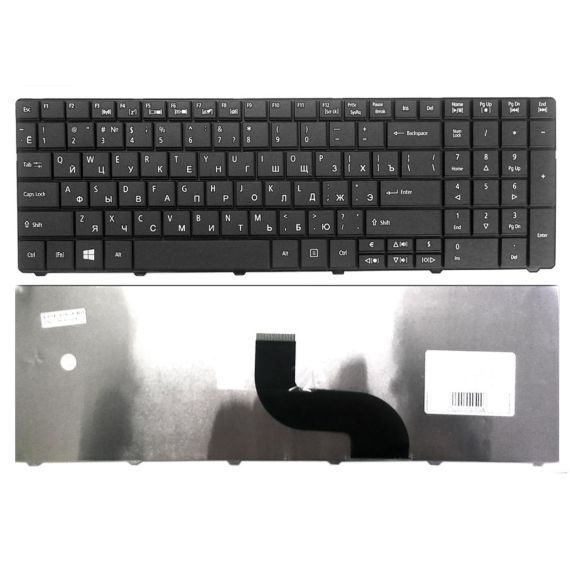 KEYBOARD ACER ASPIRE E1-531 E1-521 E1-571 E1-732 E1-772 TRAVELMATE P253 P453 5335 5542 5735 7740 8571 8572 ENG/RU BLACK