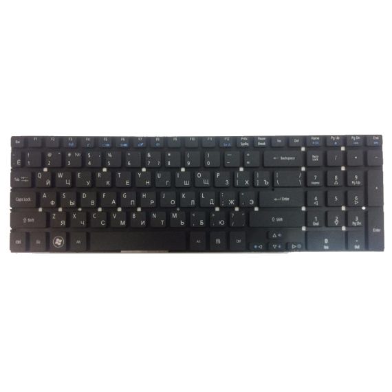 KEYBOARD ACER ASPIRE V3-571 5755 5830 V3-551 V3-572 V3-731 V3-771 V3-772 E1-530 E1-532 E1-522 E1-510 E1-570 E1-572 E1-731 E1-771 ES1-512 ES1-711 E5-511 E5-521 E5-531 E5-551 E5-571 E5-572 W/O FRAME ENG/RU BLACK