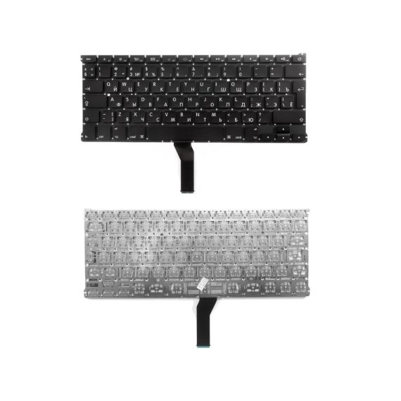 KEYBOARD APPLE MACBOOK AIR 11" A1370 A1465 W/O FRAME "ENTER"-SMALL ENG/RU BLACK