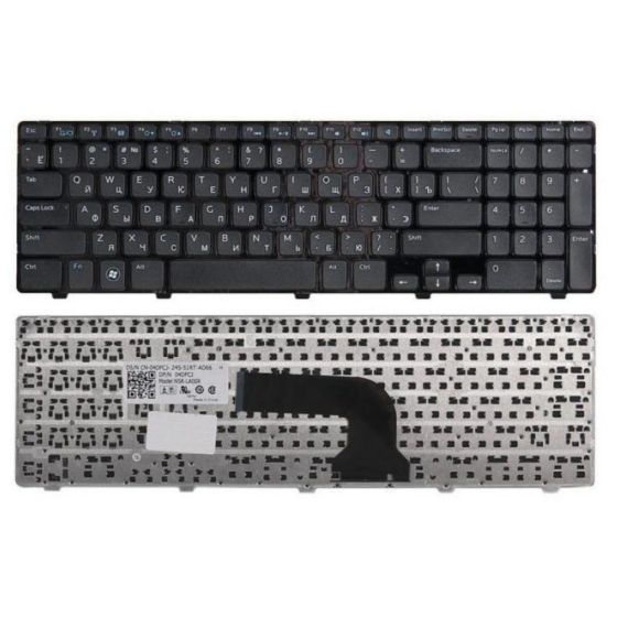 KEYBOARD DELL INSPIRON 3521 3531 3537 5421 5521 5537 5535 LATITUDE 3540 VOSTRO 2421 2521 ENG/RU BLACK