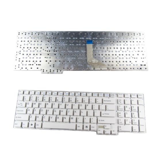 KEYBOARD FUJITSU LIFEBOOK AH532 A532 N532 NH532 H562 W/O FRAME "ENTER"-SMALL ENG. WHITE