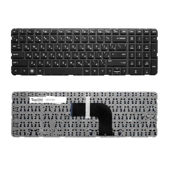 KEYBOARD HP PAVILION DV6-7000 W/O FRAME "ENTER"-SMALL ENG/RU BLACK