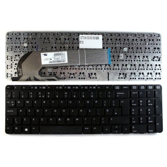 KEYBOARD HP PROBOOK 450 455 470 G0 G1 G2 W/O FRAME "ENTER"-BIG ENG. BLACK