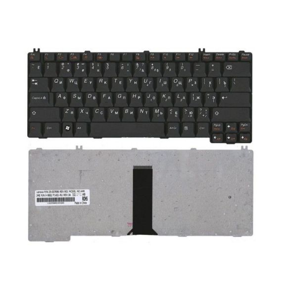 KEYBOARD LENOVO G530 N500 C100 C200 C460 C461 C462 C466 N100 N200 N220 N430 N440 G230 G430 G450 G455 V100 V200 Y310 Y330 Y410 Y430 Y510 Y520 Y530 Y710 Y730 ENG/RU BLACK