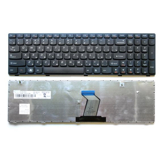KEYBOARD LENOVO G580 Z580 V580 G585 ENG/RU BLACK