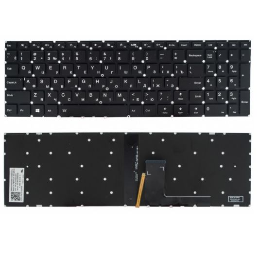 KEYBOARD LENOVO IDEAPAD 310-15ABR 310-15IAP 310-15ISK 310-15IKB 510-15ISK 510-15IKB V110-15AST W/O FRAME ENG/RU BLACK