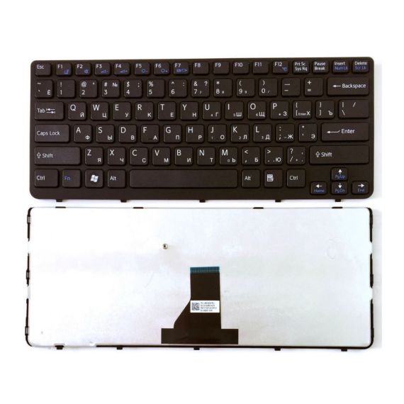 KEYBOARD SONY SVE14 W/FRAME ENG/RU BLACK
