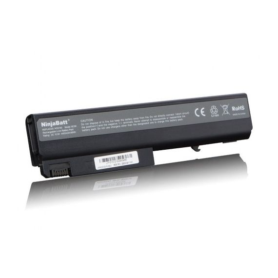 BATTERY HP COMPAQ 6515B 6510B 6710B 6710C 6910P NC6200 NX6120 NC6100 NC6400 NX6300 NX6110 NX6115 NX6120 NX6125 NX6130 HSTNN-IB05 / DB28 / IB18 / I05C / I27C / I36C / IB08 10.8V 5200MAH BLACK OEM