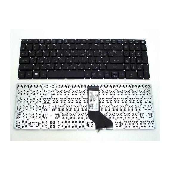 KEYBOARD  ACER ASPIRE E5-522 E5-532 E5-573 E5-722 E5-772 E5-575 E5-523 ES1-572 F5-521 F5-522 W/O FRAME ENG/RU BLACK